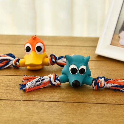 Lighteme Latex Cotton Rope Chewing Dog Toy (2 Types)