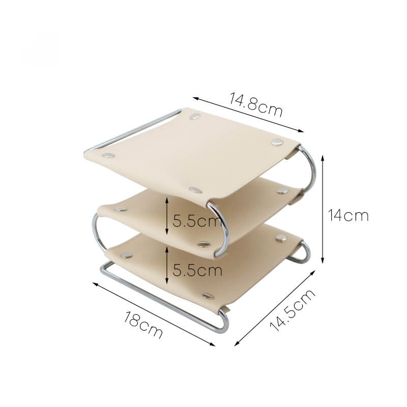 Rangement de bureau en cuir Lighteme