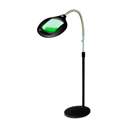 Lighteme 8X10 – Stehlampe mit ganzseitiger Vergrößerung – Freihändige Lupe mit hellem LED-Licht zum Lesen – Flexibler Schwanenhals hält die Position 