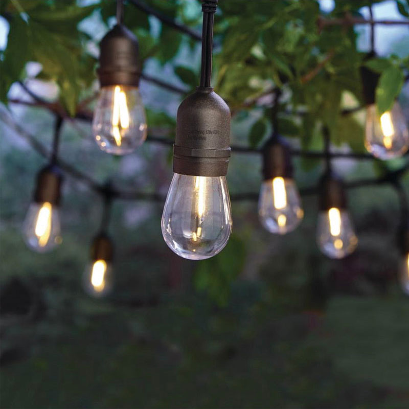 Lighteme 24 Ft. Waterproof LED String Light, 12 bulbs Plug-In
