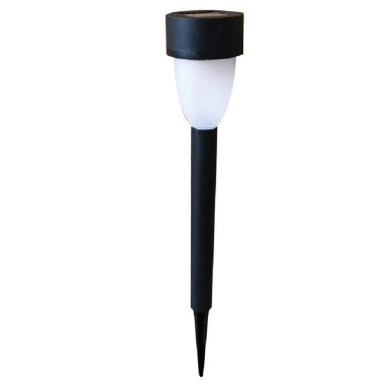 Lighteme Silver Solar Powered Led Pathway Light Stainless Steel-15 Pack