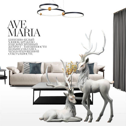 Décoration d'intérieur de luxe en forme d'élan Lighteme