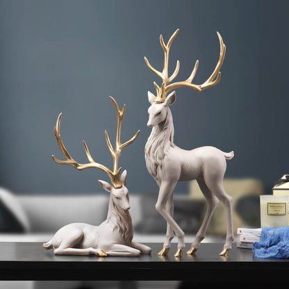 Décoration d'intérieur de luxe en forme d'élan Lighteme