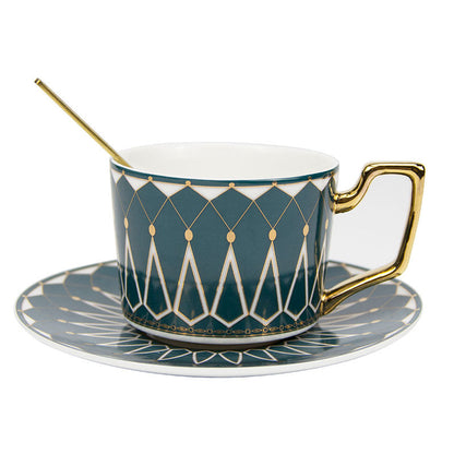Lighteme Square A Retro Pattern Coffee Cup