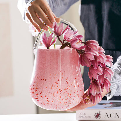 Lighteme Light Luxury Glass Handbag Vase