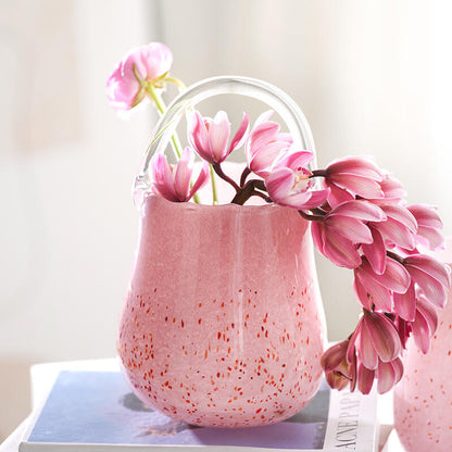 Lighteme Light Luxury Glass Handbag Vase