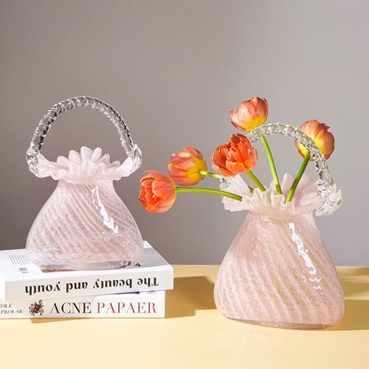 Lighteme Light Luxury Glass Handbag Vase