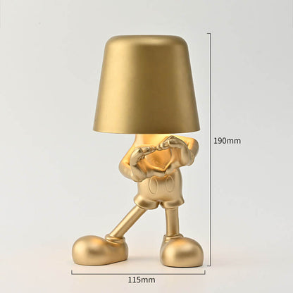 Lighteme Little Golden Man Touch-Lade-Schreibtischlampe