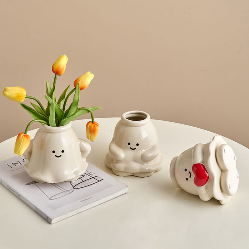 Vase en céramique fantôme adorable de Lighteme