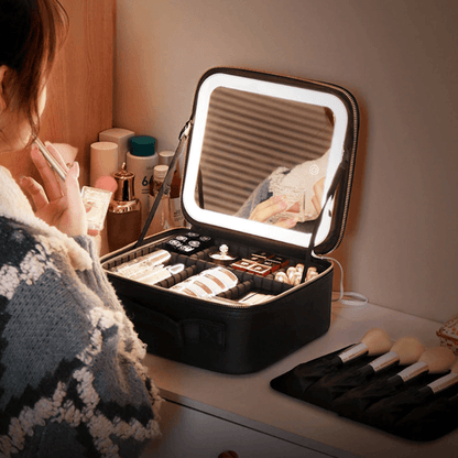 Lighteme LED-Spiegel-Make-up-Reisekoffer