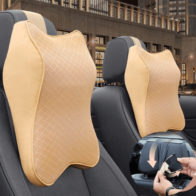 Lighteme Ergonomisches Nacken- und Rückenkissen fürs Auto