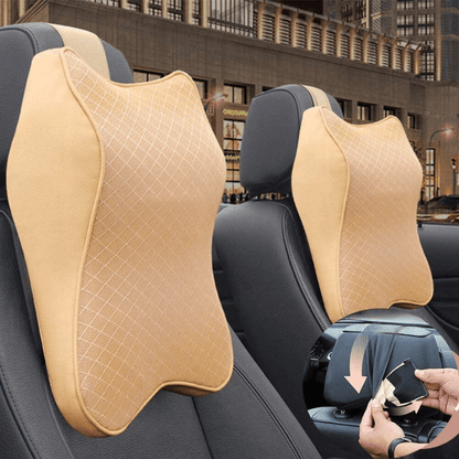 Lighteme Ergonomisches Nacken- und Rückenkissen fürs Auto