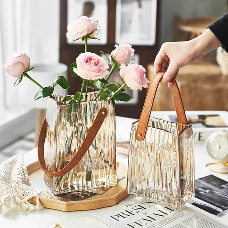 Lighteme Light Luxury Portable Glass Vase