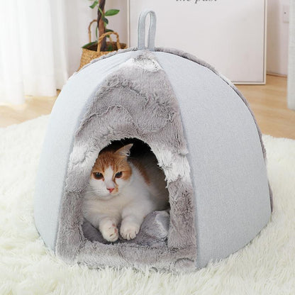 Lighteme Luxury Ger Shape Winter Cat Nest (2 Types & 2 Sizes)