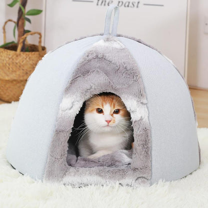 Lighteme Luxury Ger Shape Winter Cat Nest (2 Types & 2 Sizes)