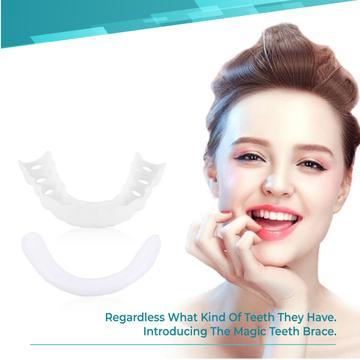 It is DESIGNED to look like a NATURAL SET OF TEETH.