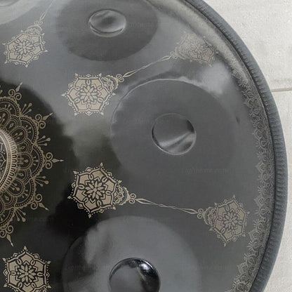 Lighteme Handmade Mandala pattern C Major 22 Inch 9 Notes High-end Nitride Steel Handpan Drum