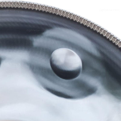 Mountain Rain 22 Zoll 9 Noten Handpan aus Edelstahl, Kurd/Celtic Tonleiter D-Moll Hang Drum Fur Anfanger