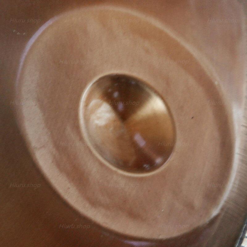 Maßgeschneiderte Mountain Rain 22 Zoll 12 Noten Handpan Drums aus Edelstahl, Kurd/Celtic d-Moll Hang Instrumento