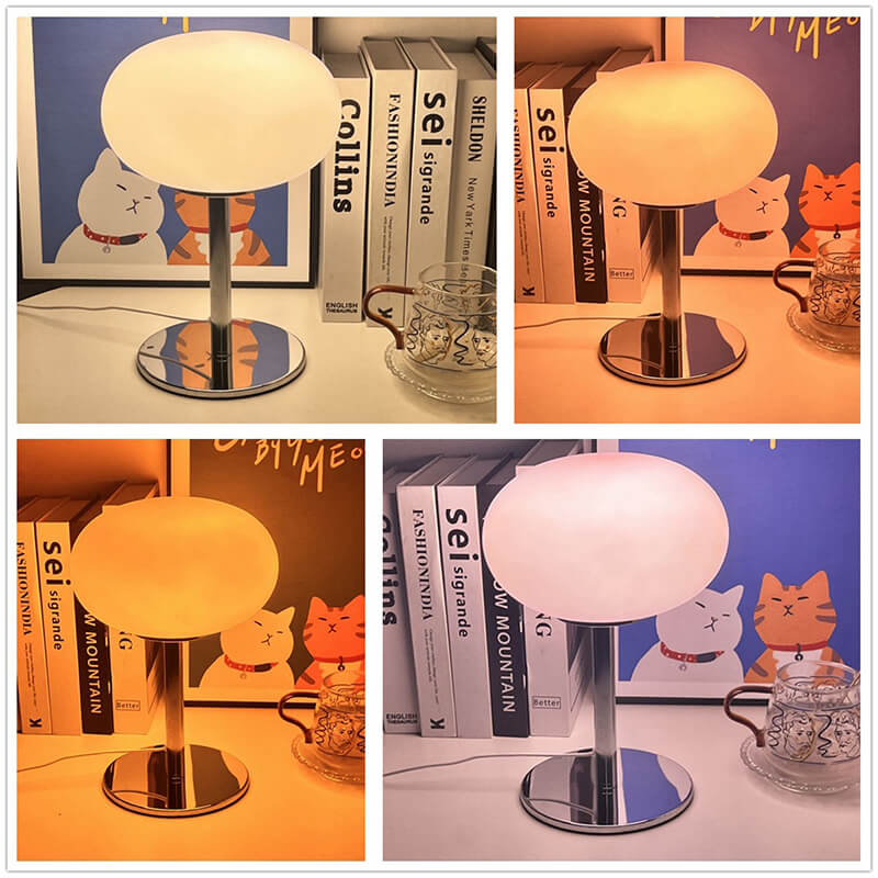 Lampe de table en verre coloré Lighteme Macaron