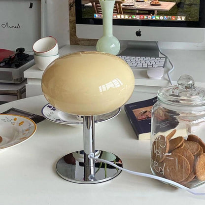 Lampe de table en verre coloré Lighteme Macaron