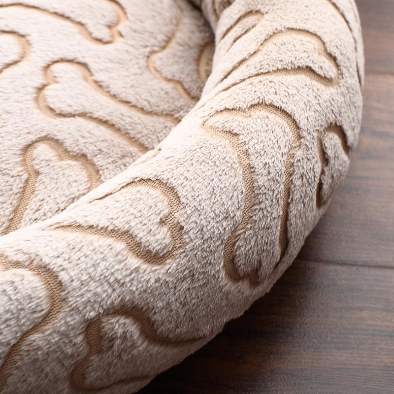 Lighteme Machine Washable Bone Dog Bed (2 sizes)