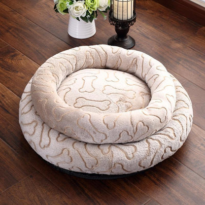 Lighteme Machine Washable Bone Dog Bed (2 sizes)
