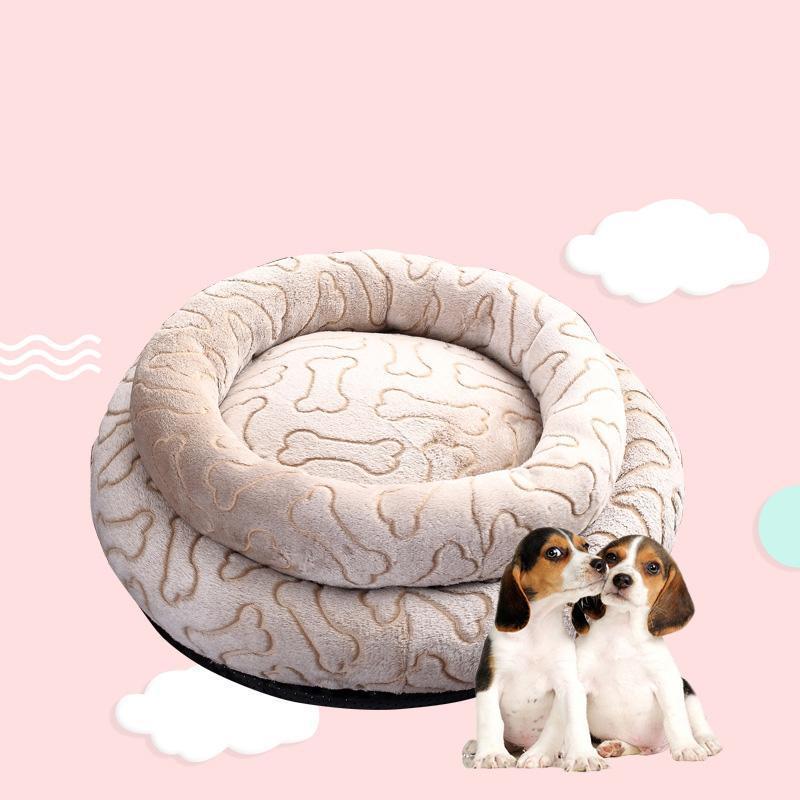 Lighteme Machine Washable Bone Dog Bed (2 sizes)