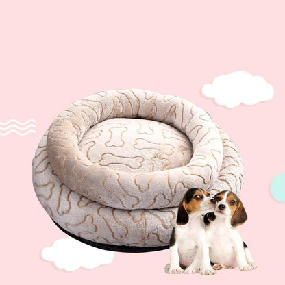 Lighteme Machine Washable Bone Dog Bed (2 sizes)