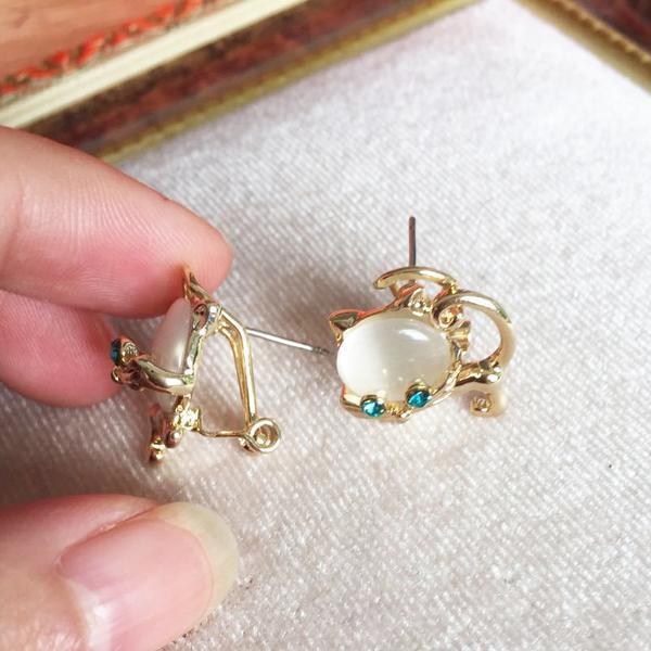 Lighteme Double Cat Earrings (2 colors)