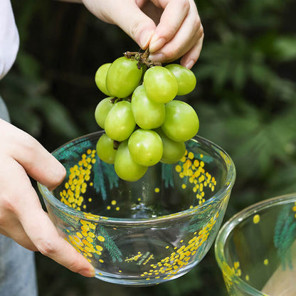 Lighteme Mimosa Printed Glass Bowl