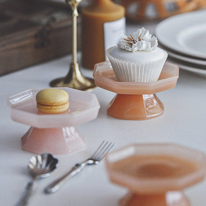 Mini présentoir à desserts en verre Lighteme
