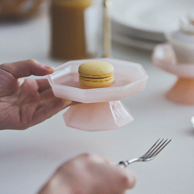 Mini présentoir à desserts en verre Lighteme