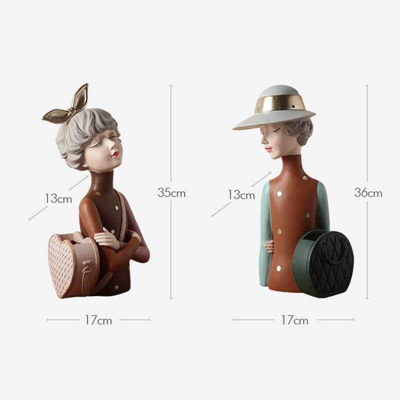 Lighteme Modern Girl Storage Ornaments