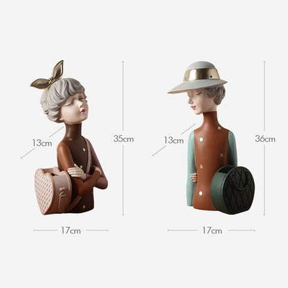 Lighteme Modern Girl Storage Ornaments