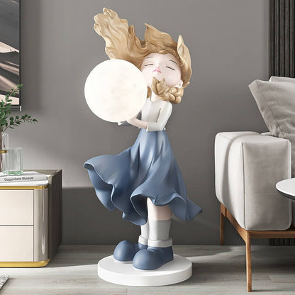 Lighteme Moon Girl Home Decoration