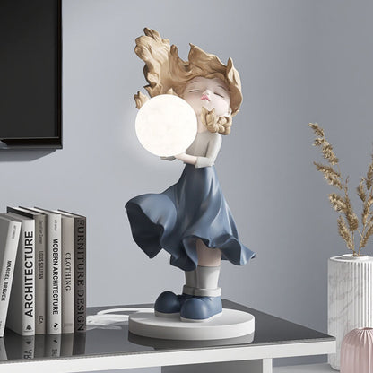 Lighteme Moon Girl Home Decoration
