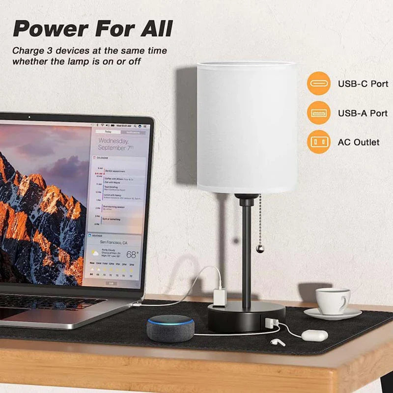 Lighteme Moreushop Metal USB Table Lamp