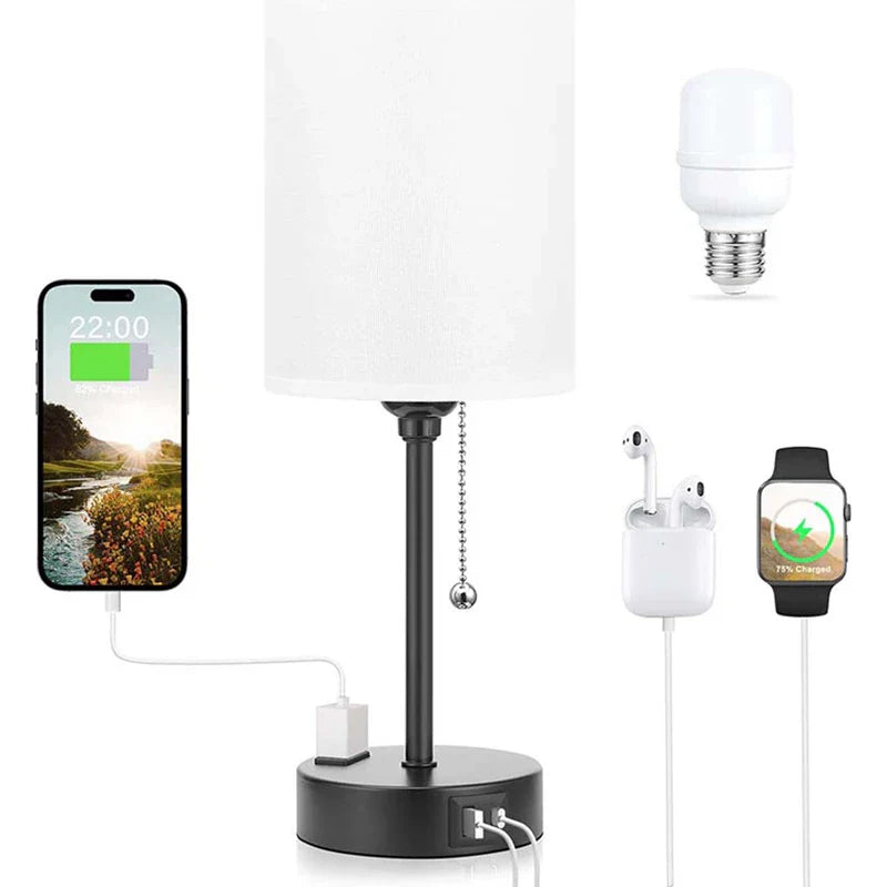 Lighteme Moreushop Metal USB Table Lamp