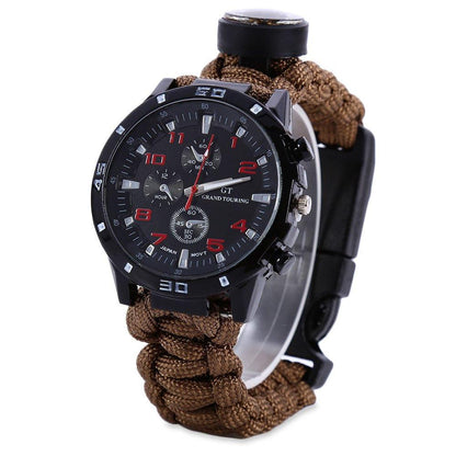 Lighteme Multifunction Survival Paracord Bracelet Watch