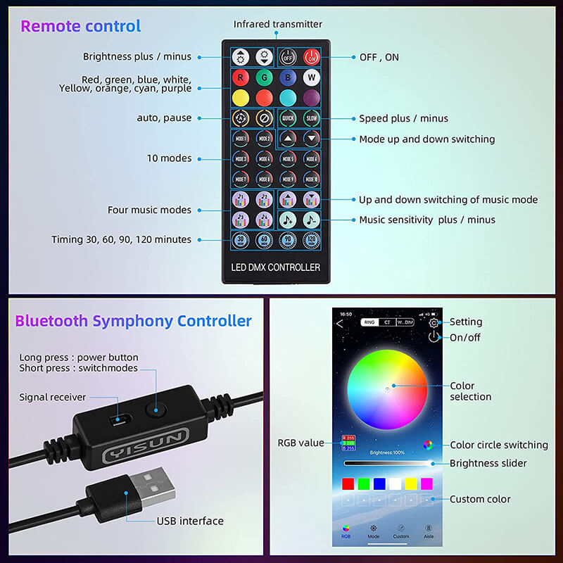 Lighteme Musical Note RGB Symphony Tischlampe
