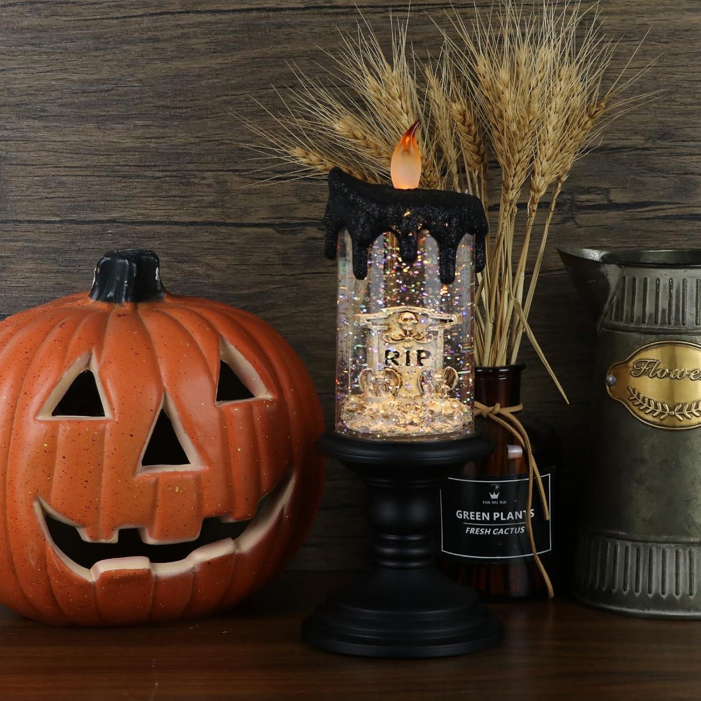 Lighteme Grand glitzernde Halloween-LED-Kerzen 