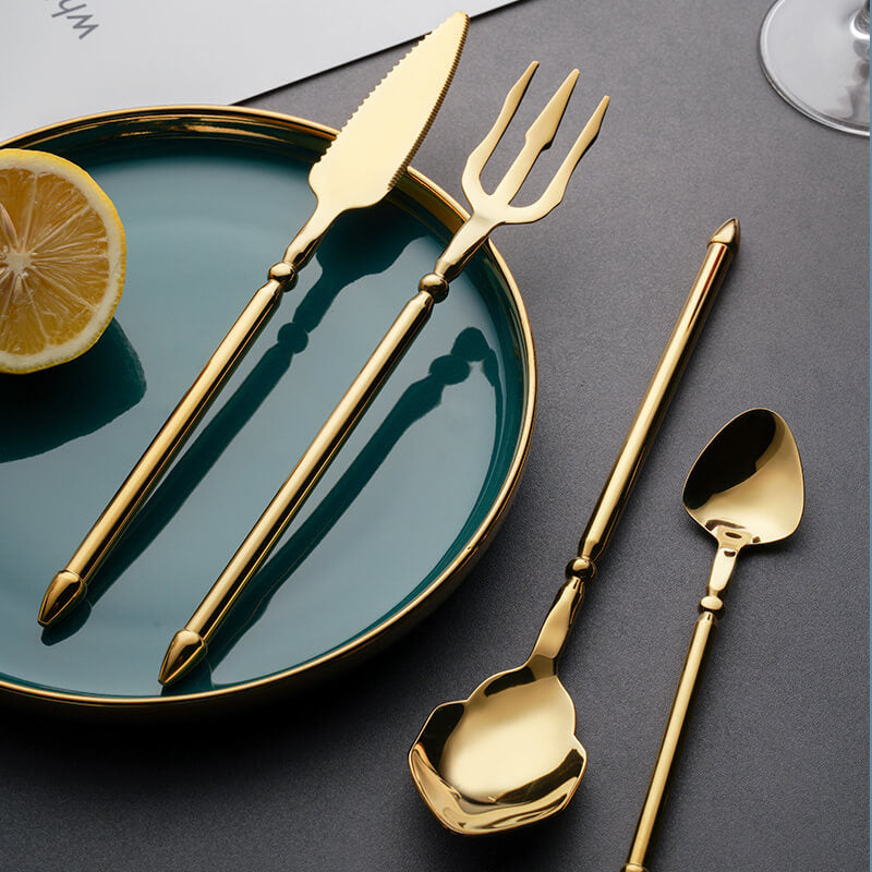 Lighteme Nautical Stainless Steel Flatware 4Pcs Set