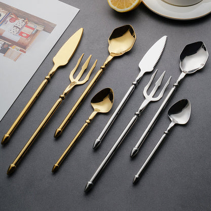 Lighteme Nautical Stainless Steel Flatware 4Pcs Set