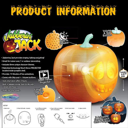 Lighteme Halloween Kürbis Projektionslampe