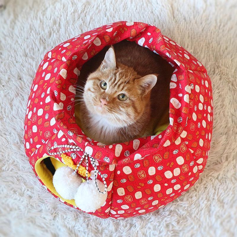 Lighteme New Year Style Lucky Bag Design Cat Nest (2 colors & 2 sizes)