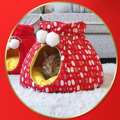 Lighteme New Year Style Lucky Bag Design Cat Nest (2 colors & 2 sizes)