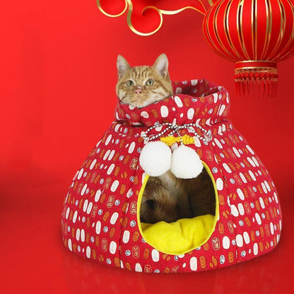 Lighteme New Year Style Lucky Bag Design Cat Nest (2 colors & 2 sizes)