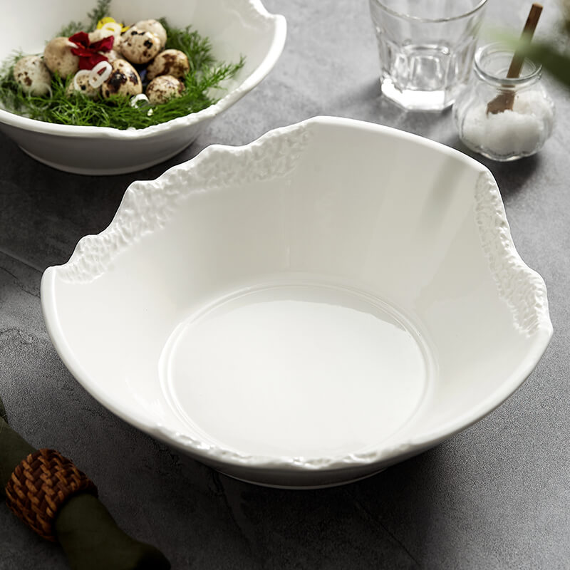 Lighteme Notch Design Ceramic Bowl
