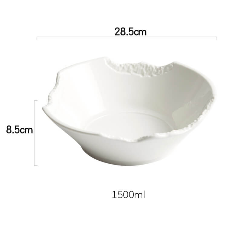 Lighteme Notch Design Ceramic Bowl